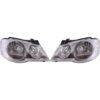 Par de Farol Principal Ambos os Lados Cromado para Volkswagen Golf
