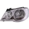 Farol Principal Lado Esquerdo Cromado para Volkswagen Golf